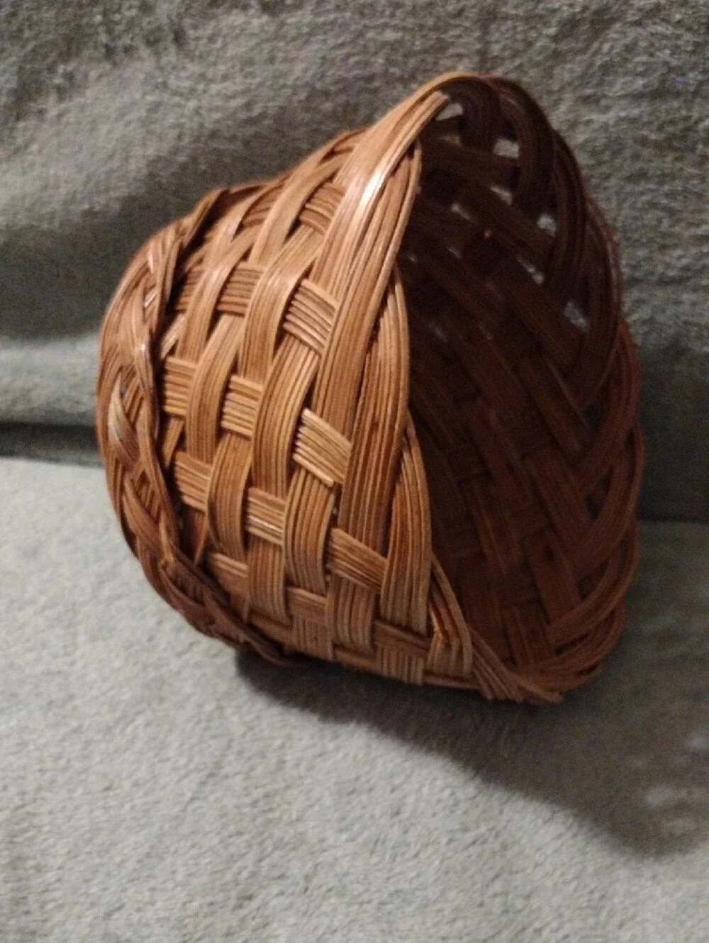 Handwoven Brown Wicker Storage Basket - Home Accents